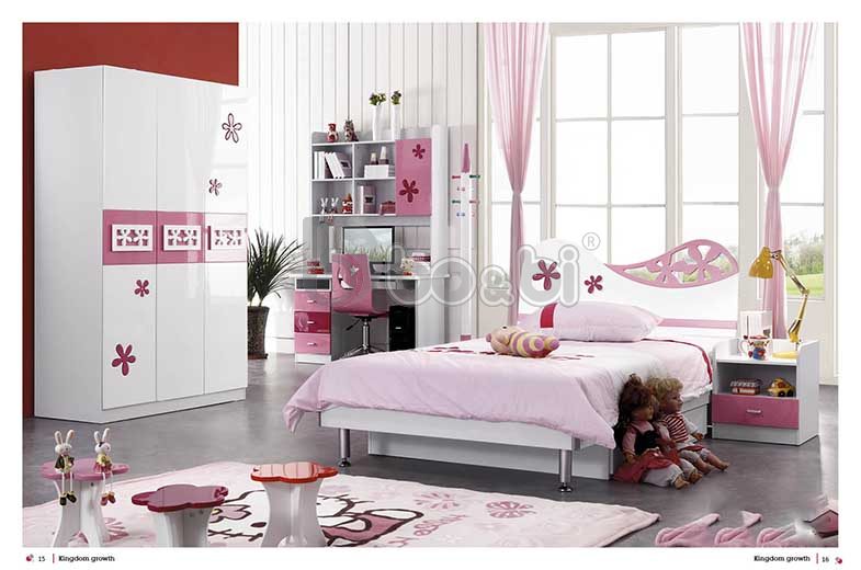Giường ngủ công chúa màu trắng cao cấp BB KBY9038G-2